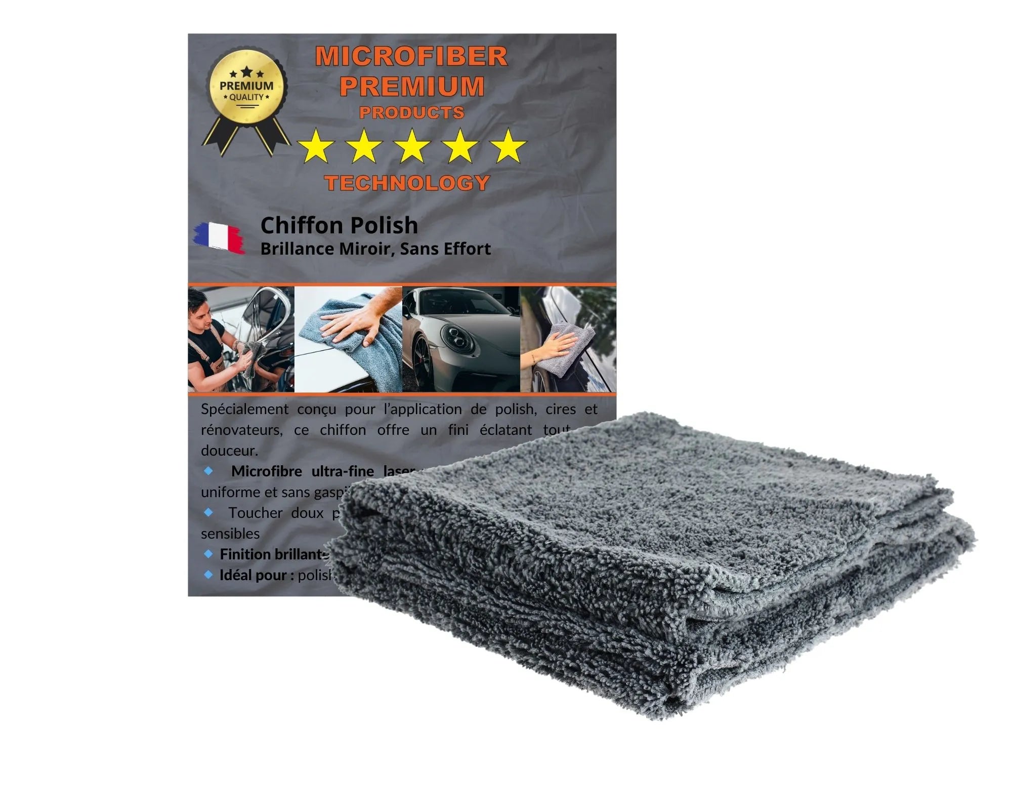 Chiffon Polissage Auto
