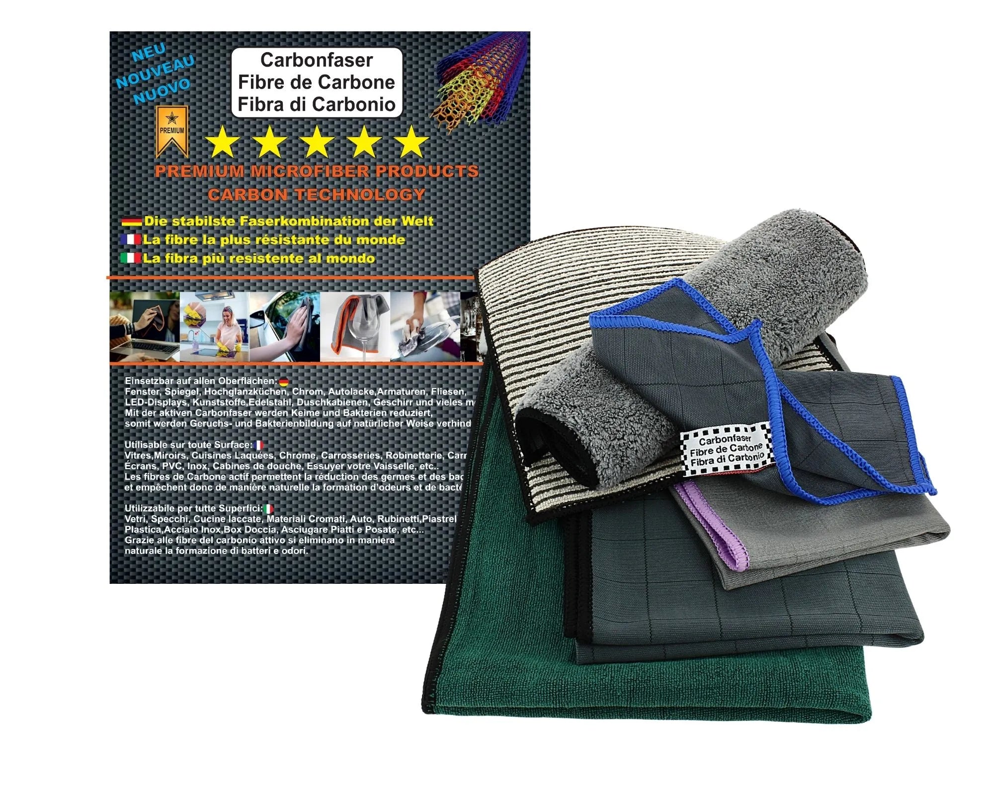 Chiffon Microfibre Sans Peluche