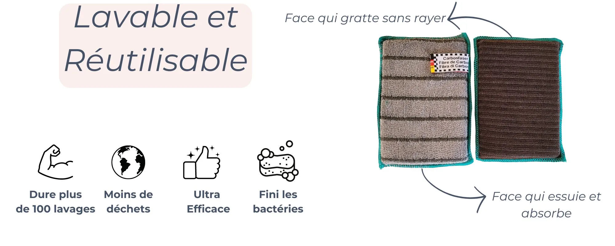 Éponge Durable Pour Ménage