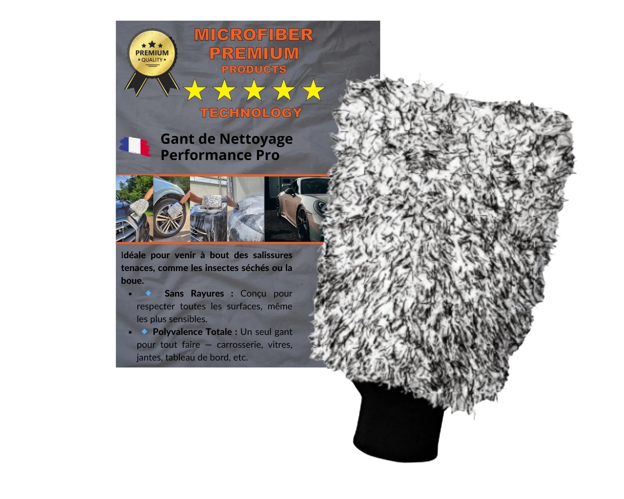 Gant de Lavage pour Auto