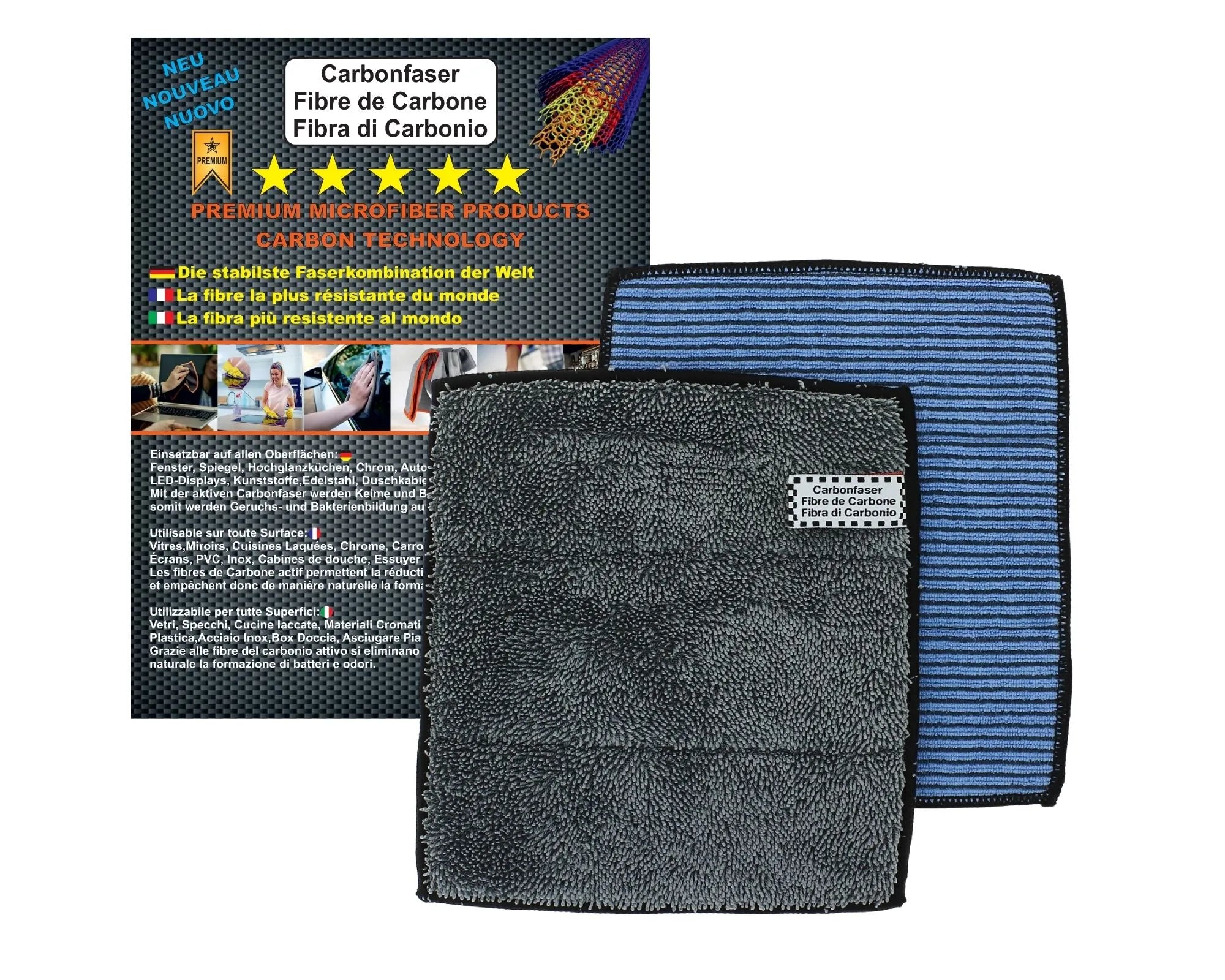 Lavette Carbone Ultra Résistante