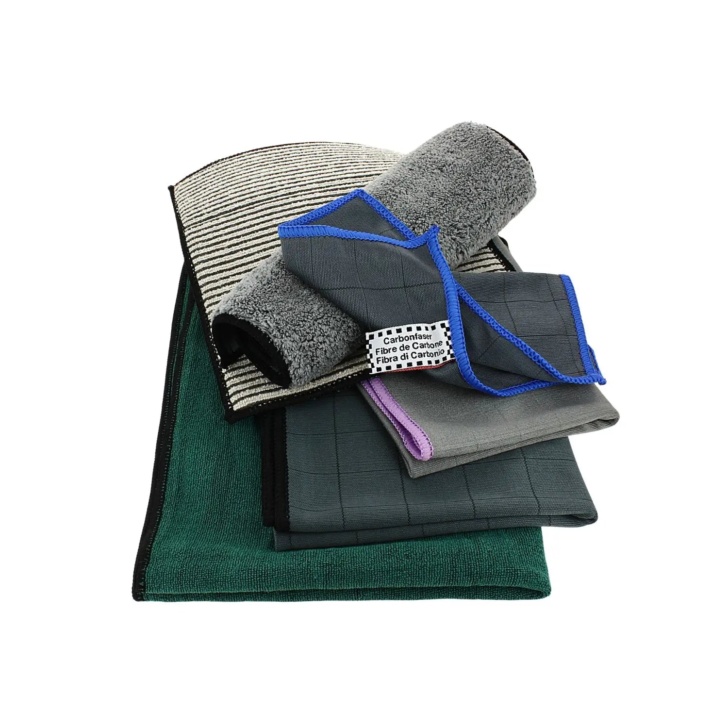 lot complet de chiffons microfibre de carbone pour la maison