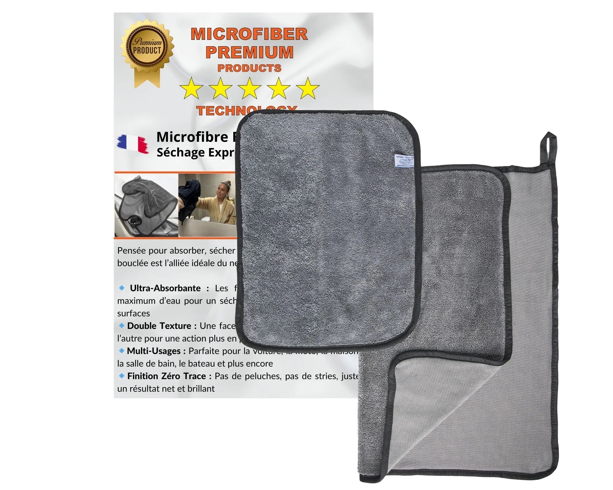 Microfibre Paroi de Douche