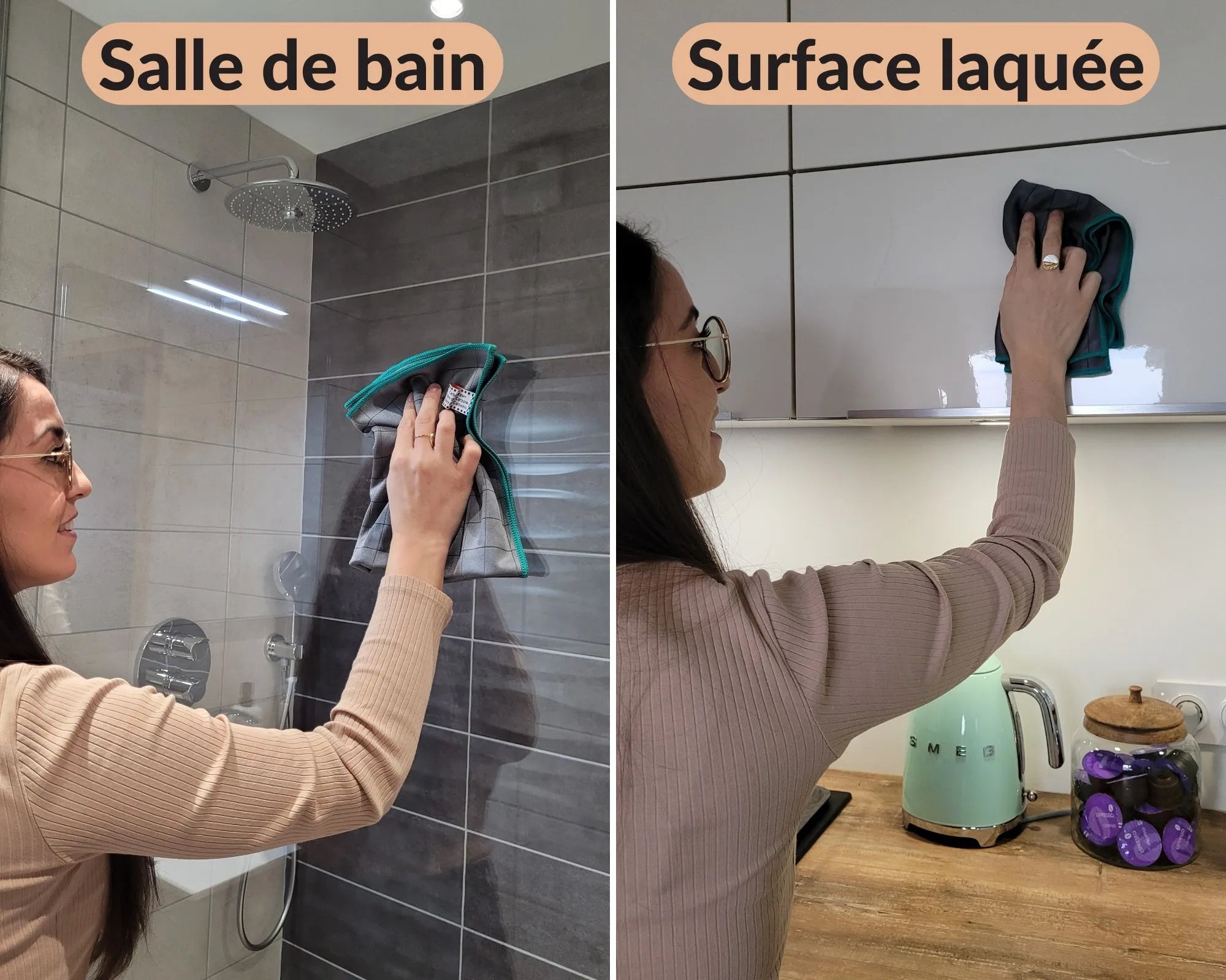 Chiffon Microfibre Réutilisable