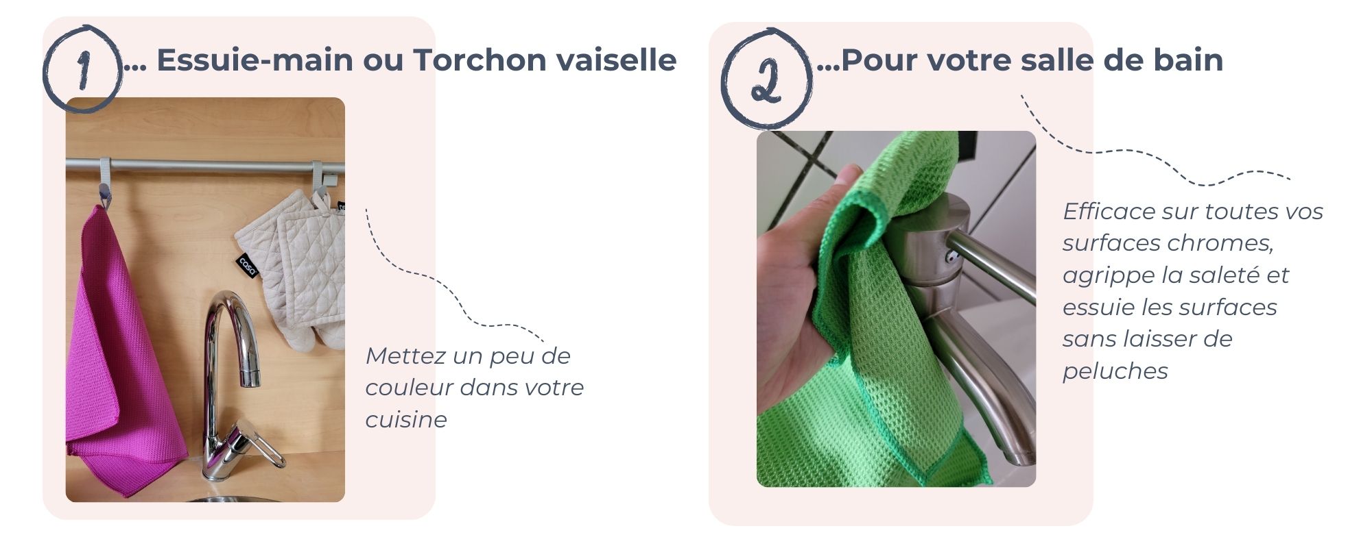 Torchon Cuisine et Salle de Bain Toutes Surfaces